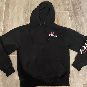 Park City Black Hooded Jansport Sweatshirt thumbnail 1