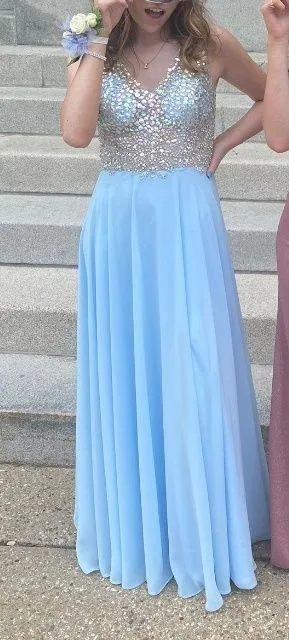 Prom Dress Blue Size 2 thumbnail 2