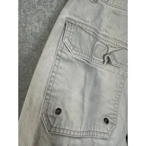 Vintage Abercrombie & Fitch Size 4‎ Cotton Womens Shorts High Waist Beige Mini thumbnail 14