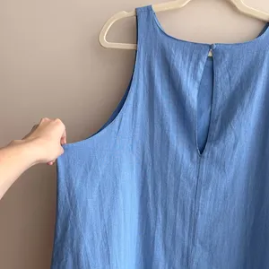 Abercrombie & Fitch A-Line Linen Dress, Bright Blue, Size XXL, NWT thumbnail 12
