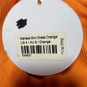 Princess Polly Mini Dress Orange Cut Out‎ Ribbed Knit US 4 NWT Marissa thumbnail 5