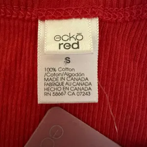 Ecko Red Y2K Ribbed Beater Sequence‎ Tank Top Size Small Red Cotton thumbnail 4