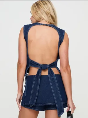 Denim Princess Polly Set Two-Piece thumbnail 2