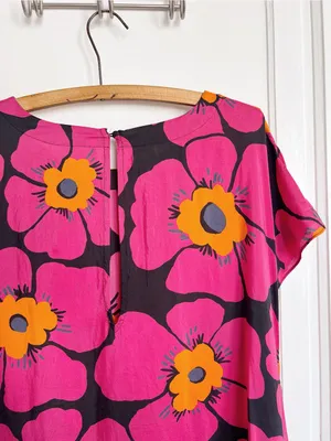 Free People • Blossom Maxi Dress black floral silk pink orange flowy Night Combo thumbnail 10