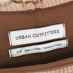 Urban Outfitters Moxie Mesh Mini Slip Dress Brown Swirl Optical Illusion Small thumbnail 9