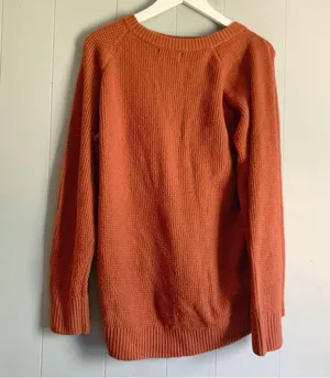Old Navy SoSoft Orange Sweater L thumbnail 2