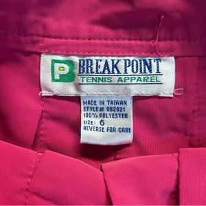 Breakpoint Tennis Womens‎ Skirt Size 6 pink Vintage Activewear Pickleball thumbnail 2