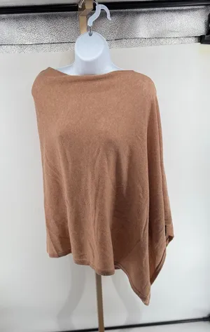 Peter Millar Texas A&M Essential Cashmere Poncho Camel NWOT thumbnail 1