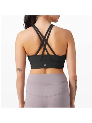 Lululemon High Neck Energy Bra Long Line Ribbed size 10 thumbnail 8