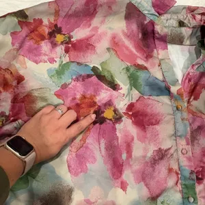BTFL-Life Floral Button Down Shirt - flowery Size XL thumbnail 8