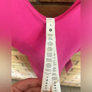 NWT Lululemon Align Bodysuit 8" Sonic Pink SNCP Size 4 thumbnail 6