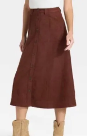 Universal Threads NWT brown faux suede midi dress size 4 thumbnail 1
