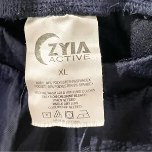 Zyia Active Size XL Blue Drawstring Pull On Athletic Shorts‎ thumbnail 3