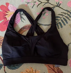 Lululemon Black Crisscross Back Sports Bra thumbnail 1