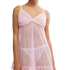 NWT Free People Heart to Heart Mini Slip in Pink Size Large thumbnail 2