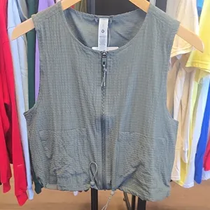 lululemon athletica Olive Zip-Up Crop Top thumbnail 8