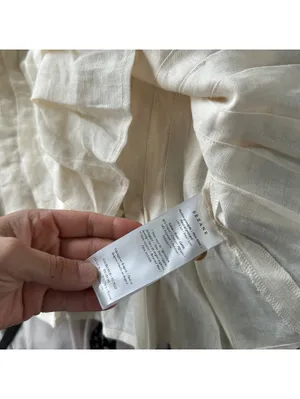Sézane MOLLY Blouse - Ecru - Linen thumbnail 7