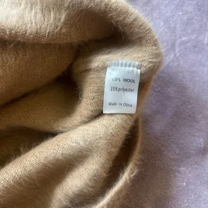 Princess Polly Fuzzy Wool Blend Cardigan Tan Beige Gold Button Sweater XS/S thumbnail 4