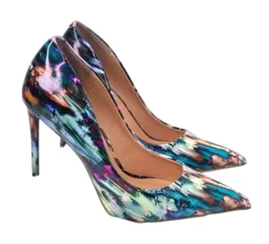 Steve Madden Multicolor Galaxy heels sz6 thumbnail 1