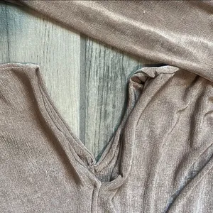 Gold Asymmetrical Puff Sleeve Cocktail Dress thumbnail 4
