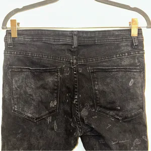 Bongo Black/Gray-washed Distressed Denim Shorts super soft skinny size 11 thumbnail 6