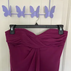 EUC | David’s‎ Bridal women’s strapless midi dress — size 6 thumbnail 2