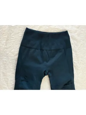 Lululemon Flow & Go Crop 17" High Rise Leggings Alberta Lake Teal XS 2 thumbnail 3