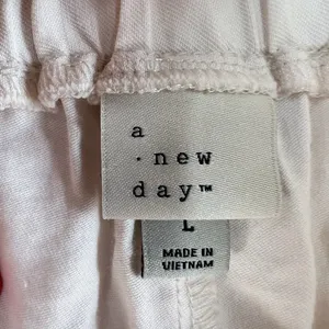 A New Day L Large Pants High Rise Tapered Ankle Pull‎ On Light Pink Cropped Crop thumbnail 5