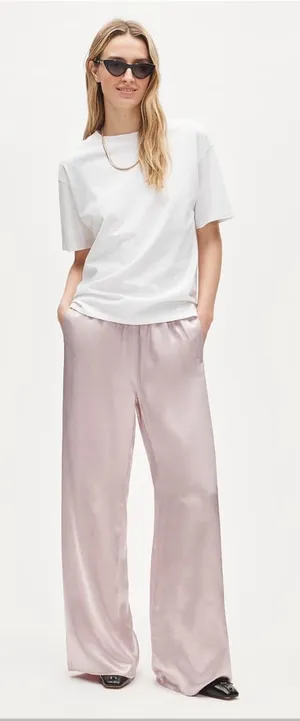 J.Crew Petite Cosmo pant in luster charmeuse thumbnail 1