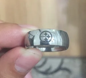 Silver Pittsburgh Steelers Arc Ring thumbnail 3