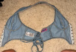 Denim Halter Top thumbnail 6