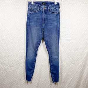 Mother Dark Wash‎ The Looker Ankle Jeans thumbnail 2