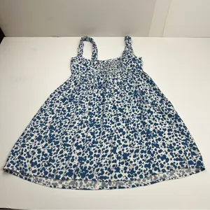 Reformation Serene Dress Womens Size 6 Rainey‎ Blue White Mini Festival *FLAW thumbnail 8