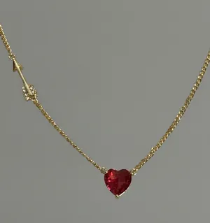 Kate Spade Red Heart Pendant and Arrow Detail thumbnail 1