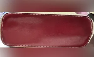ETIENNE AIGNER Shoulder Bag Mini Linen Burgundy Leather 90’s Y2K Vintage thumbnail 8