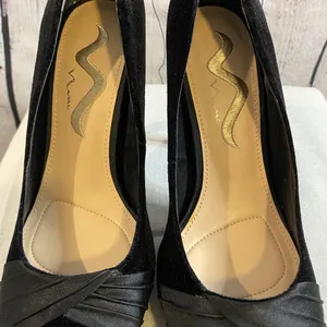 Nina || Black Velvet Heels thumbnail 2