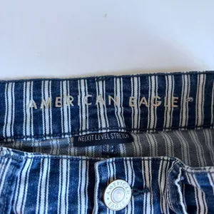 American Eagle Outfitters Womens High‎ Waisted Striped Denim Shorts Size 0 thumbnail 5