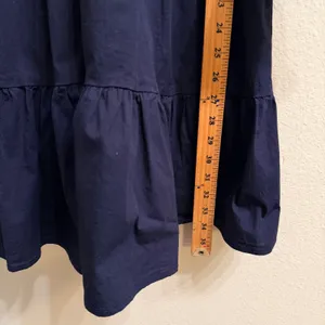 Tuckernuck Pomander Place‎ Navy Blue Cotton Poplin Kenzo Mini Dress Size XS thumbnail 12