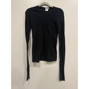Kristensen Du Nord Top Women Size 6 US Black Long‎ Sleeve Raw Hem Minimalist thumbnail 2