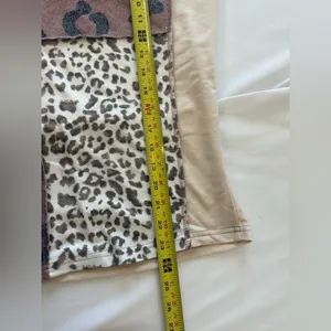 Leopard Patchwork Long Sleeve Animal print color block long sleeve V-neck top thumbnail 6