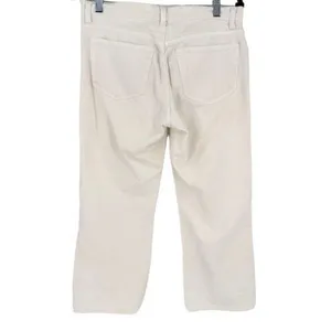 Polo Ralph Lauren Women's Mid-Rise Cropped Kelly Jean Off White Size 8 wide leg thumbnail 4
