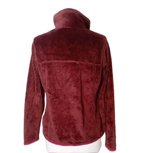 Patagonia fleece retool pocket snap popover maroon sz‎ S thumbnail 2