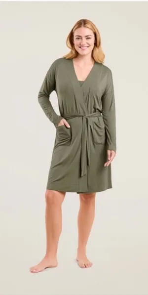 Nuuds lounge robe‎ olive green M/L thumbnail 1