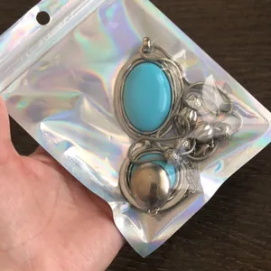 70s inspired Fashion long necklace w faux turquoise stones thumbnail 9