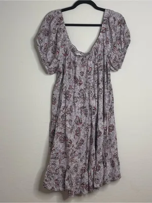 Maurices XXL Purple Floral Babydoll Dress Boho thumbnail 2