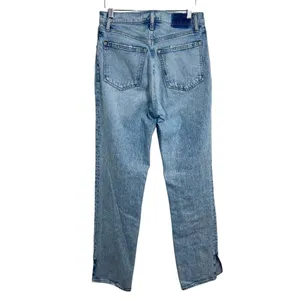 Abercrombie & Fitch The '90s Straight Ultra High Rise Blue Denim Jeans Size 28 6 thumbnail 2