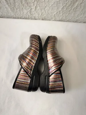 Dansko Women's Clogs Size 39 8.5 Professional Shoes Multicolor Leather Comfort thumbnail 9