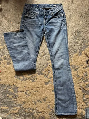 Miss Me Bootcut Blue Jeans thumbnail 1