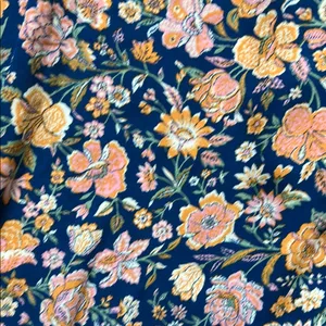 Levi's Blue and Orange Ruffled Floral Blouse thumbnail 5