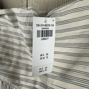 Abercrombie & Fitch Emerson Baby Doll Mini Dress Large Petite Puff Sleeve Stripe thumbnail 9